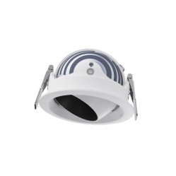 12W DOME WH TO BLACK