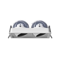 12X2W DOME WH TO BK